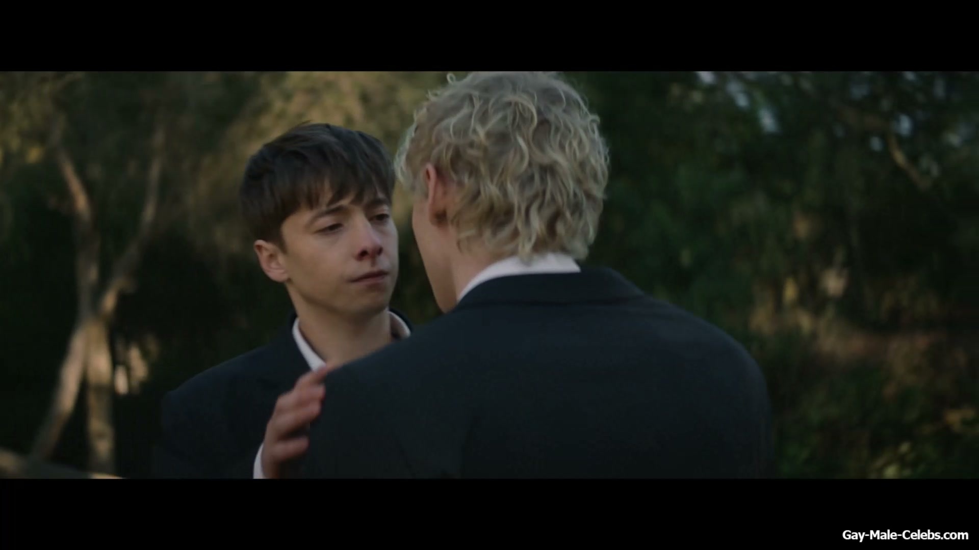 Stacy Clausen and Joe Bird Hot Gay Kiss in Leviticus