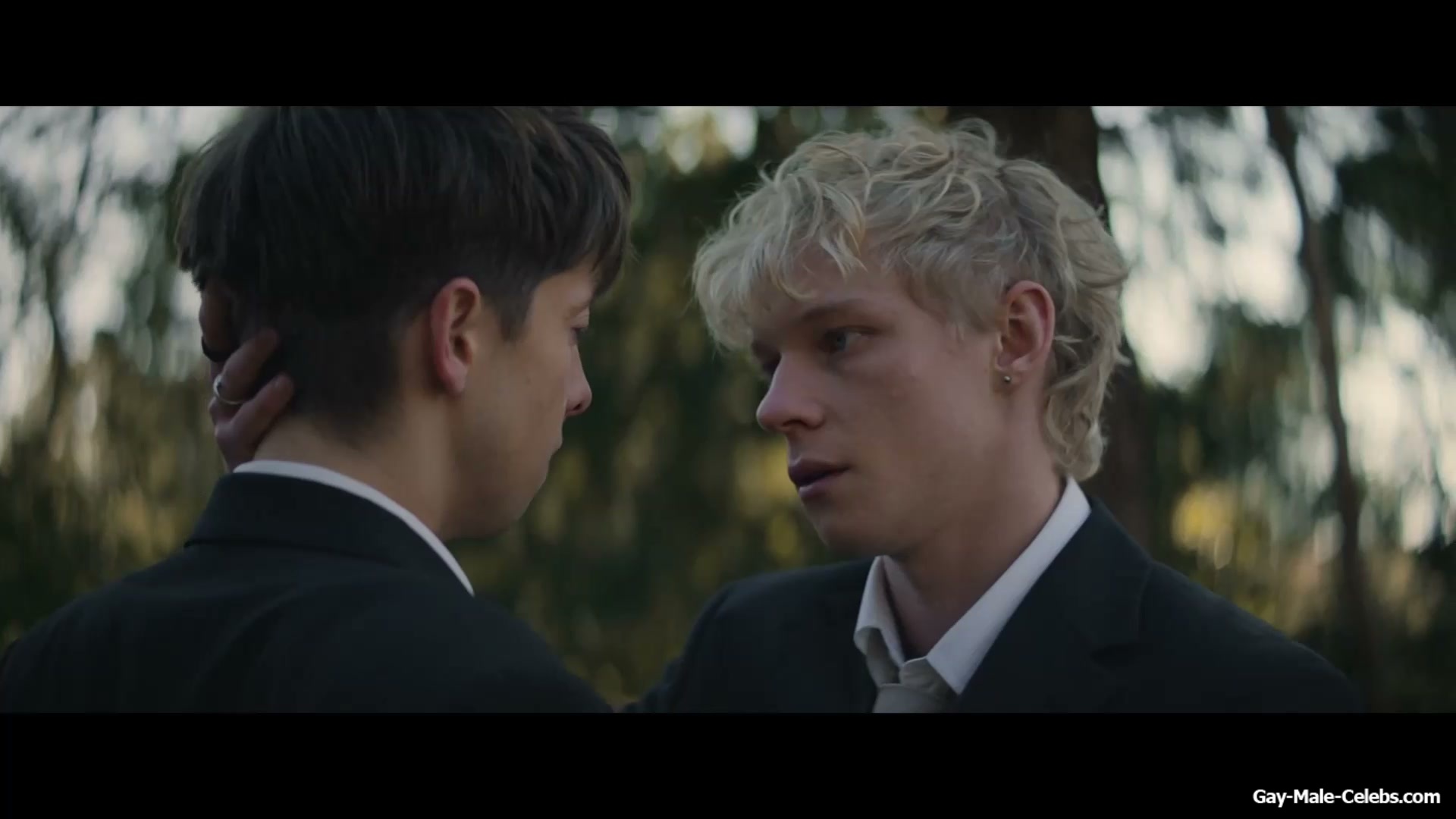 Stacy Clausen and Joe Bird Hot Gay Kiss in Leviticus