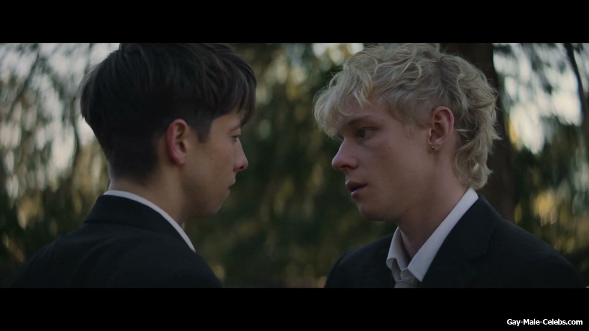 Stacy Clausen and Joe Bird Hot Gay Kiss in Leviticus