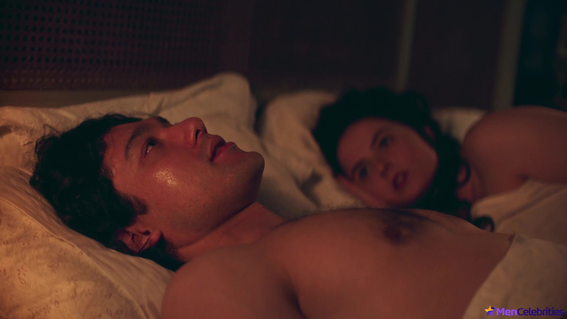 Will Sharpe shirtless in Amadeus
