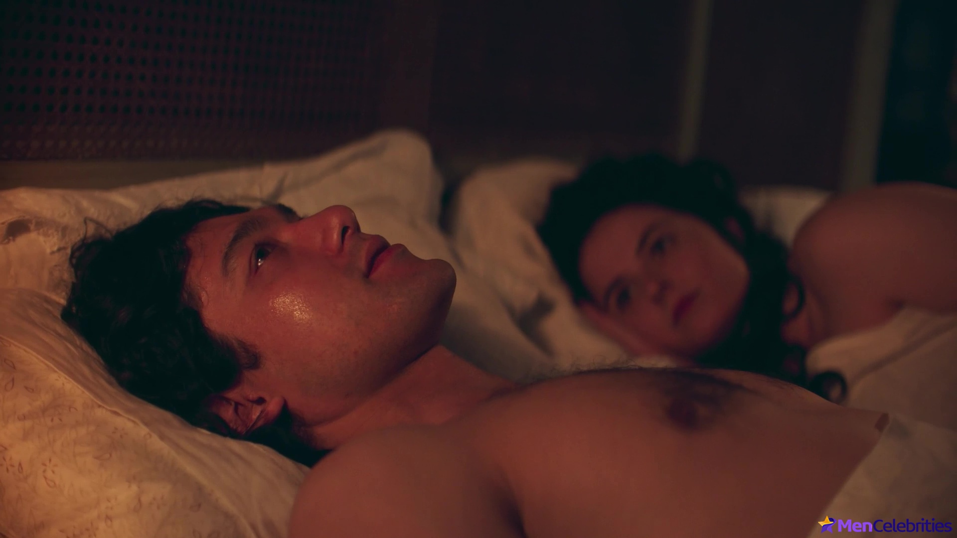 Will Sharpe shirtless in Amadeus