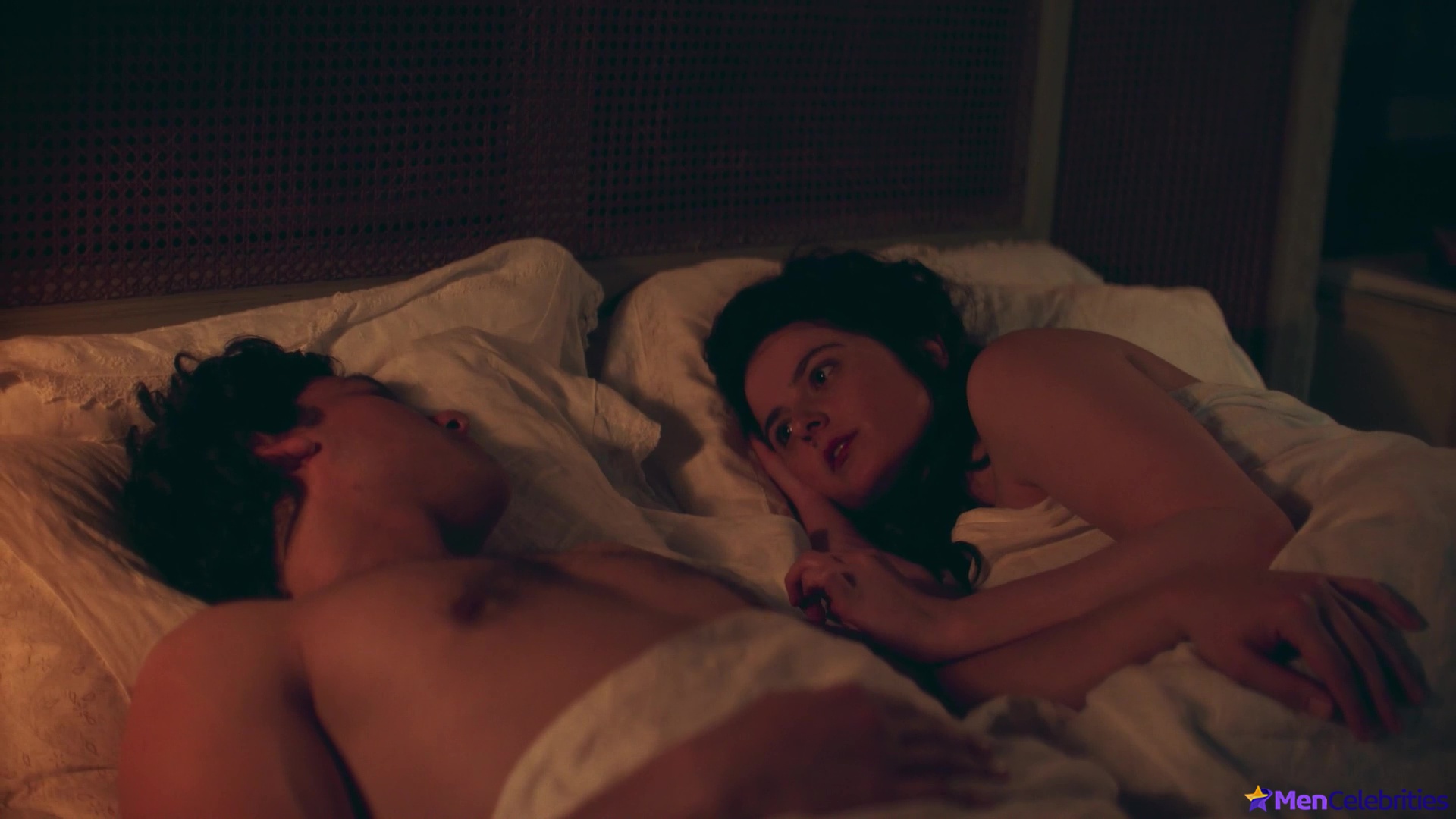 Will Sharpe shirtless in Amadeus