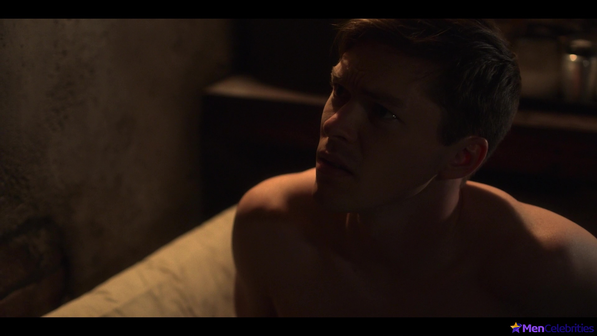 Casey W Johnson shirtless in For All Mankind