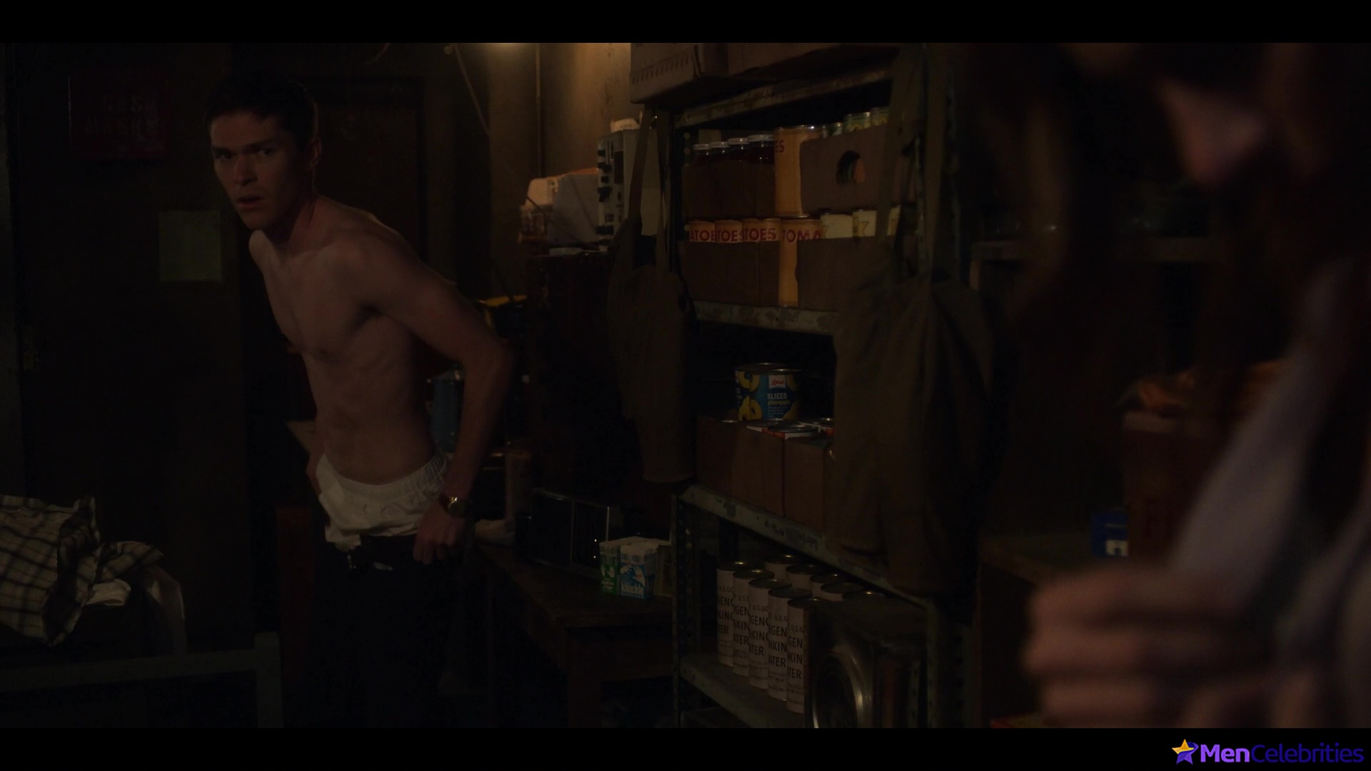 Casey W Johnson shirtless in For All Mankind