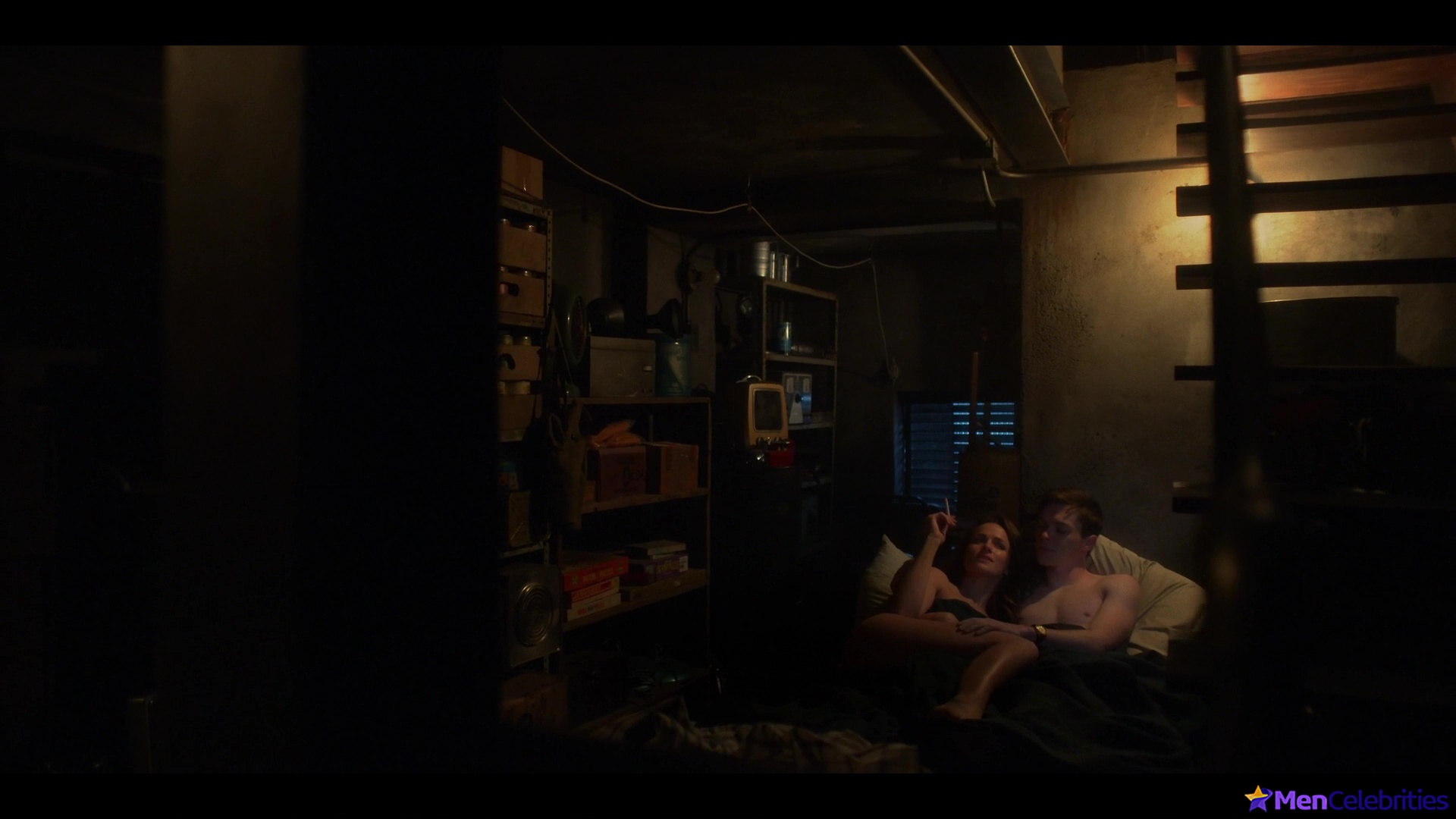 Casey W Johnson shirtless in For All Mankind