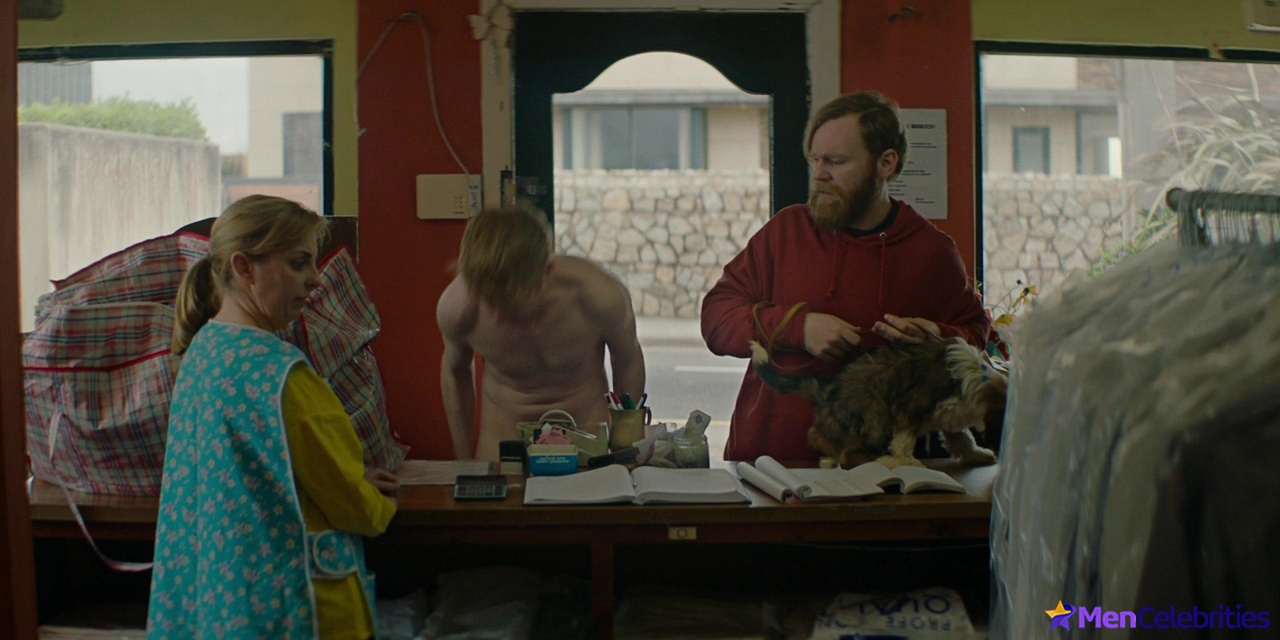 Domhnall Gleeson shirtless in Frank Of Ireland