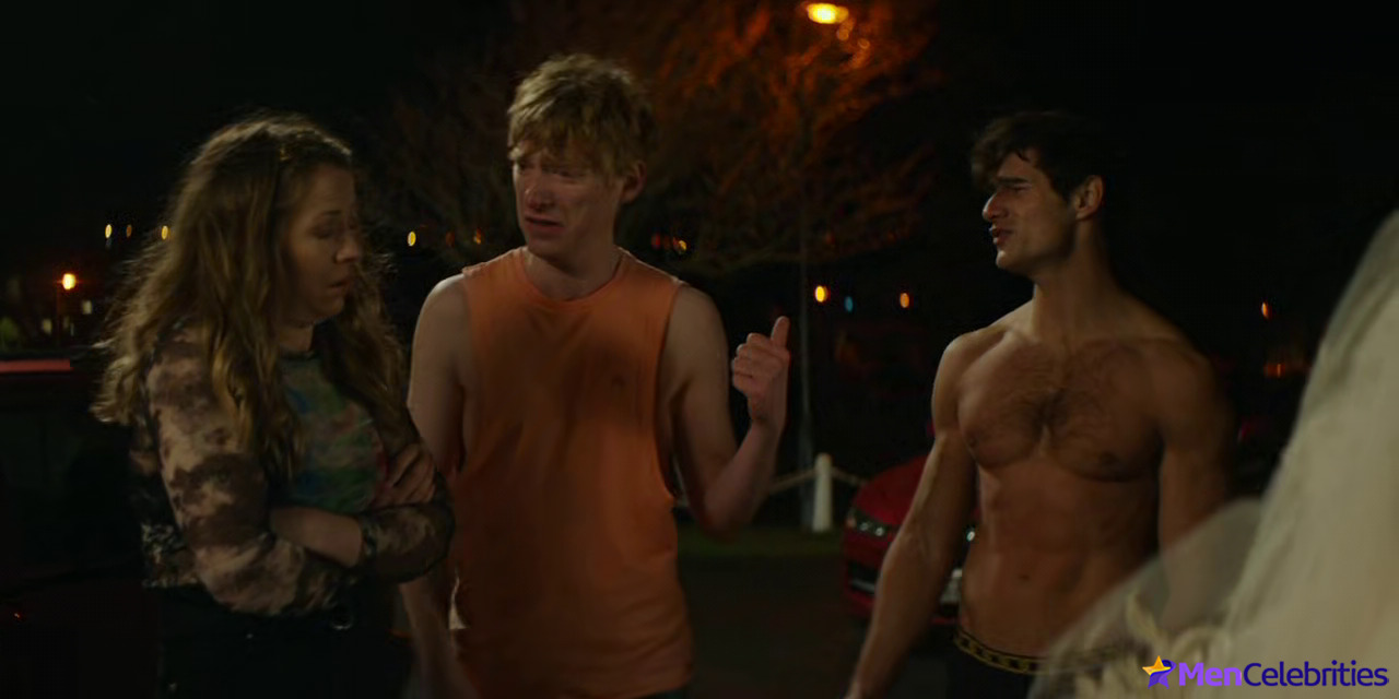 Domhnall Gleeson shirtless in Frank Of Ireland