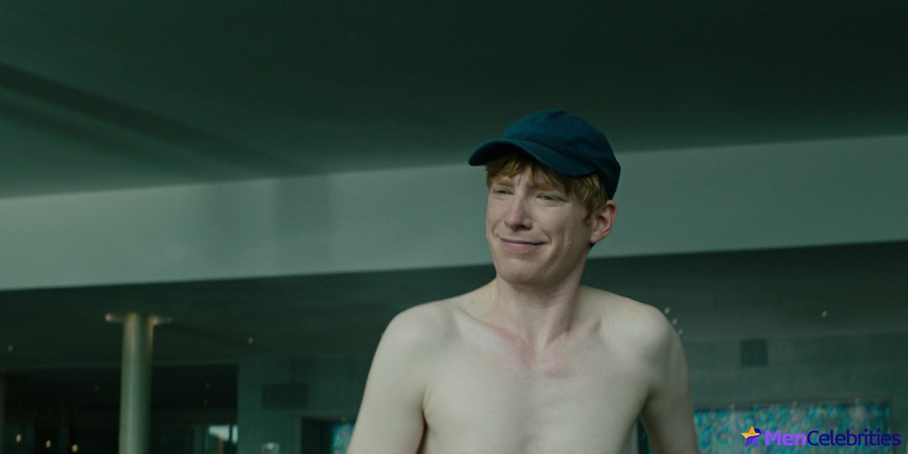 Domhnall Gleeson shirtless in Frank Of Ireland