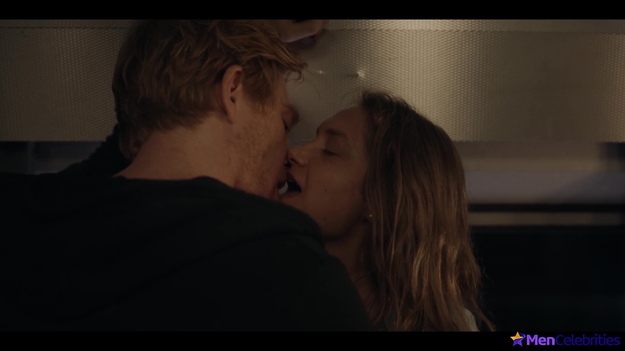 Domhnall Gleeson shirtless in Run