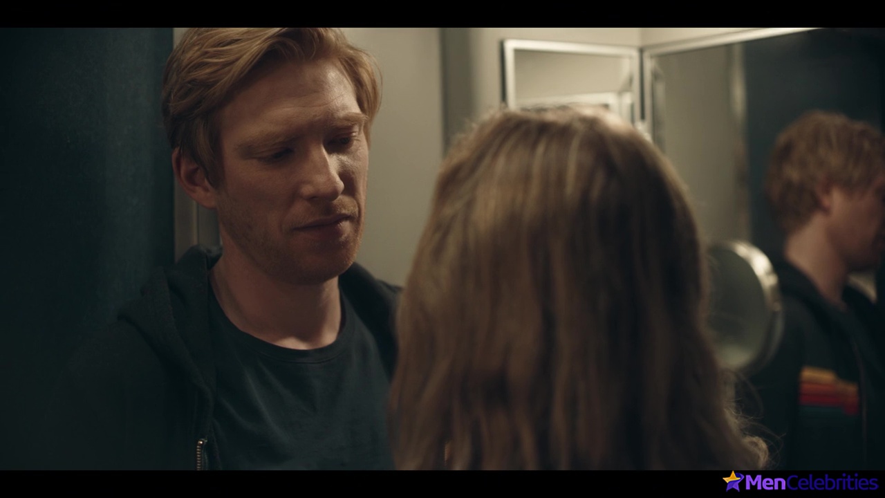 Domhnall Gleeson shirtless in Run