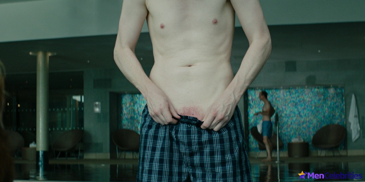 Domhnall Gleeson shirtless in Frank Of Ireland