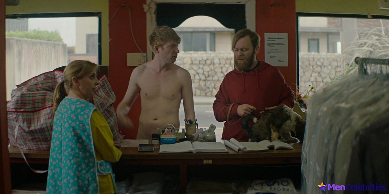 Domhnall Gleeson shirtless in Frank Of Ireland