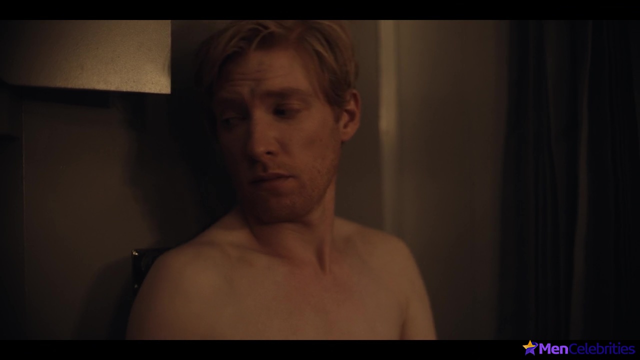 Domhnall Gleeson shirtless in Run