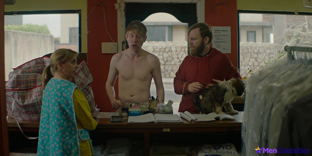 Domhnall Gleeson shirtless in Frank Of Ireland