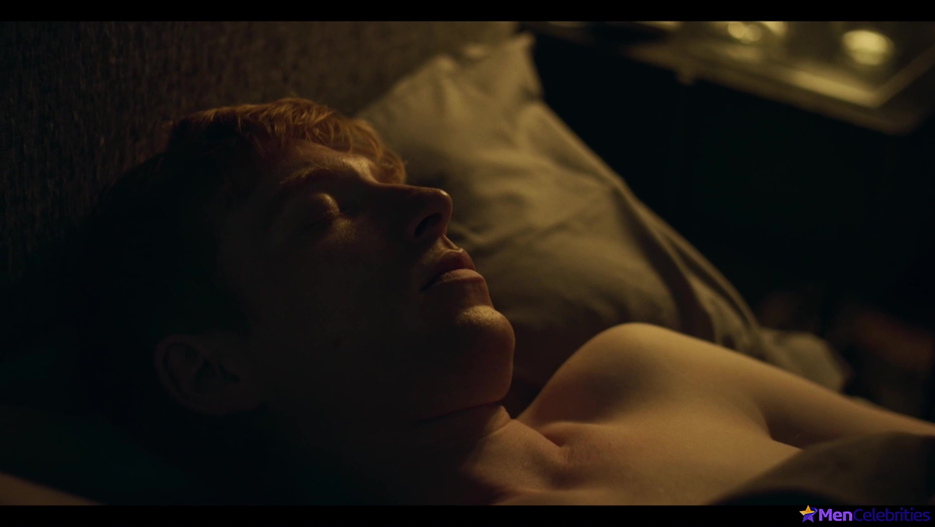 Domhnall Gleeson shirtless in Alice and Jack