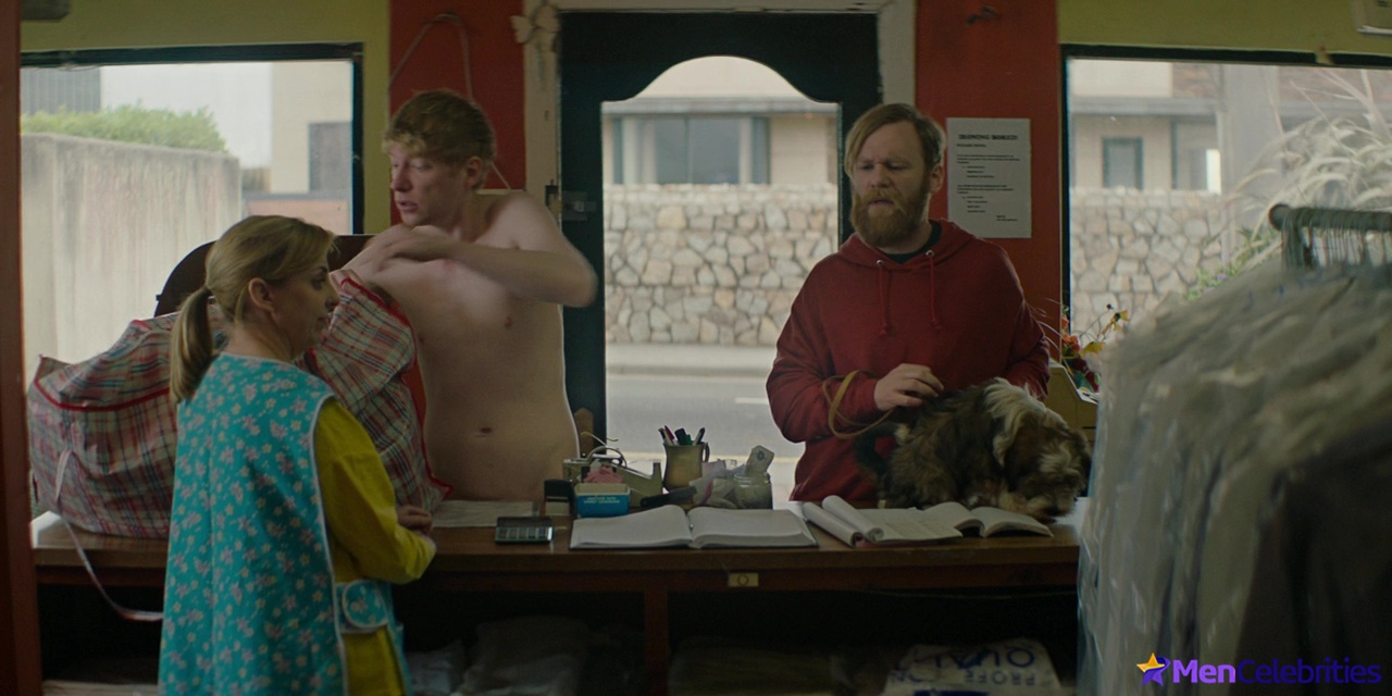 Domhnall Gleeson shirtless in Frank Of Ireland