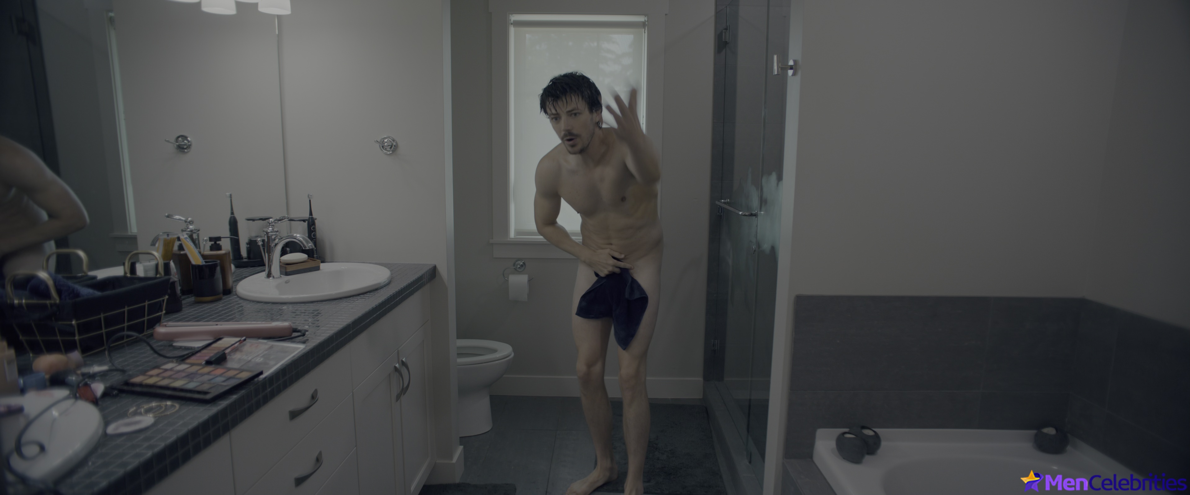 Grant Gustin nude uncensored in Puppy Love