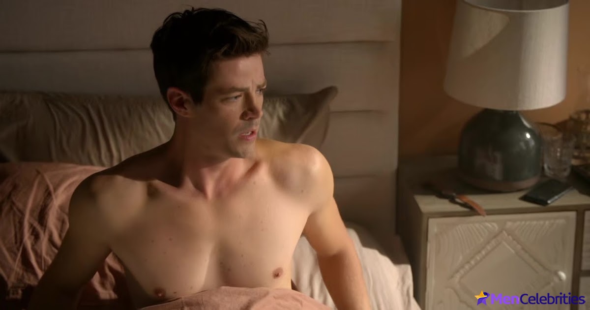 Grant Gustin shirtless and sexy in The Flash