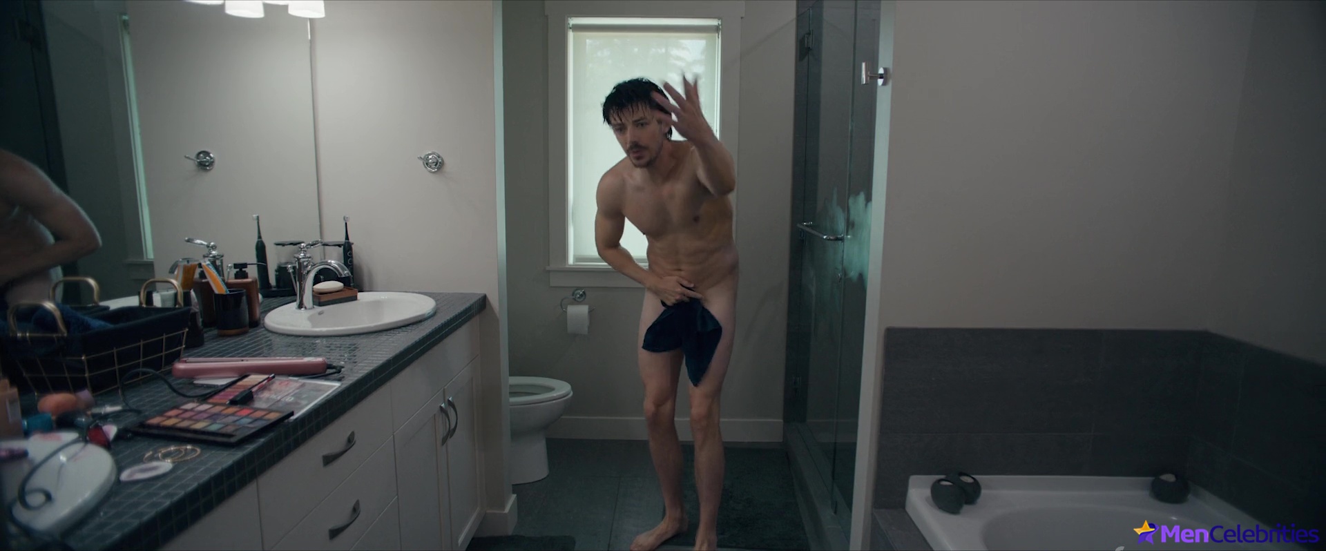 Grant Gustin nude uncensored in Puppy Love