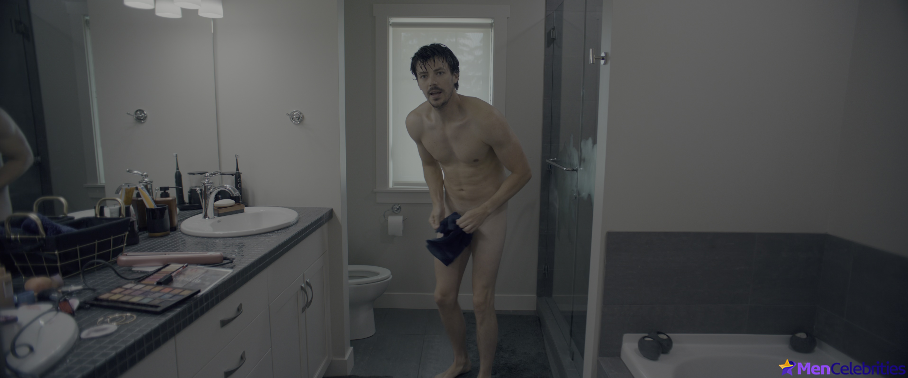 Grant Gustin nude uncensored in Puppy Love
