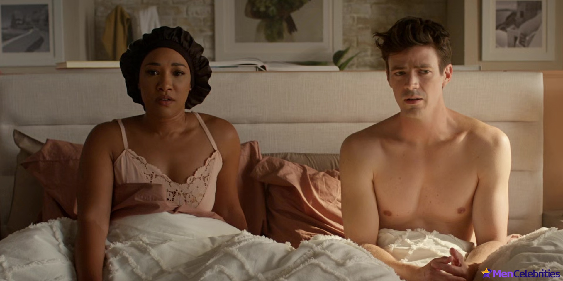 Grant Gustin shirtless and sexy in The Flash