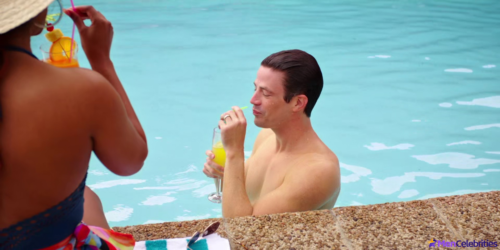 Grant Gustin shirtless and sexy in The Flash