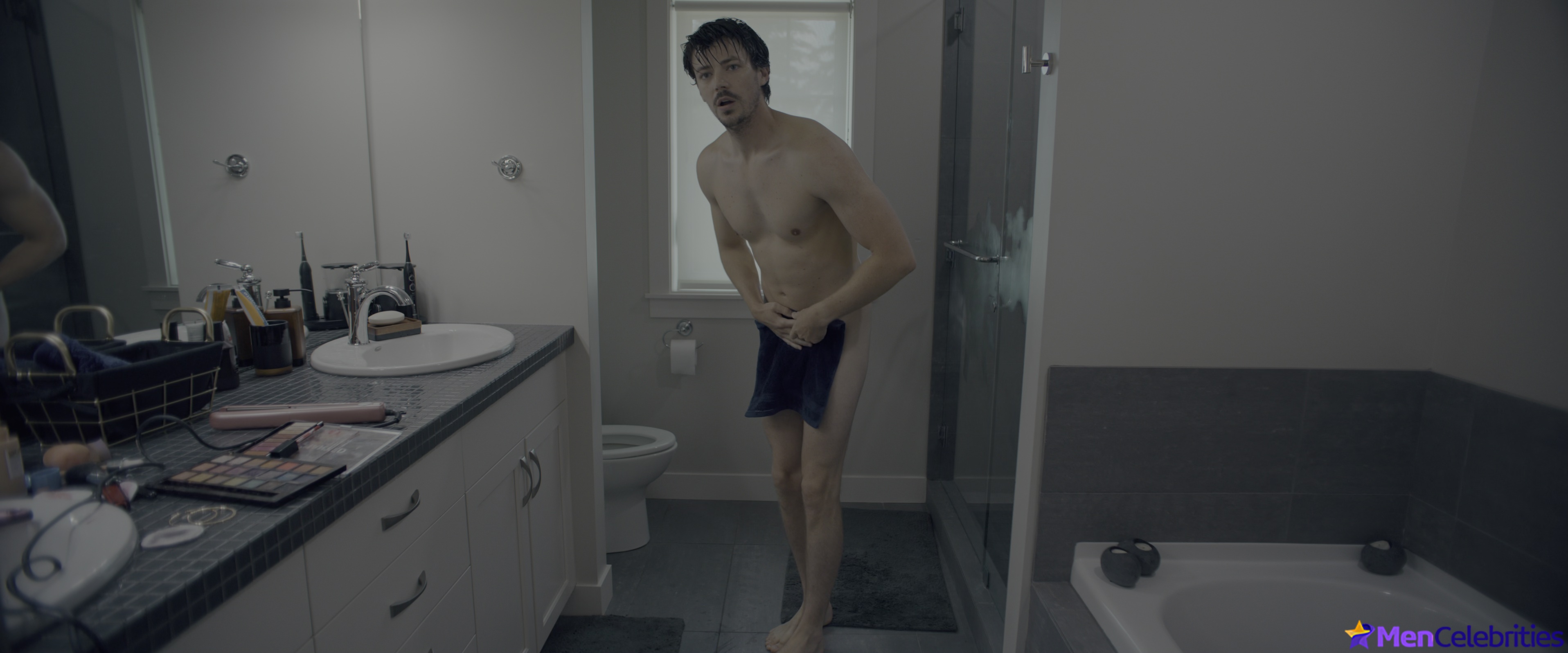 Grant Gustin nude uncensored in Puppy Love