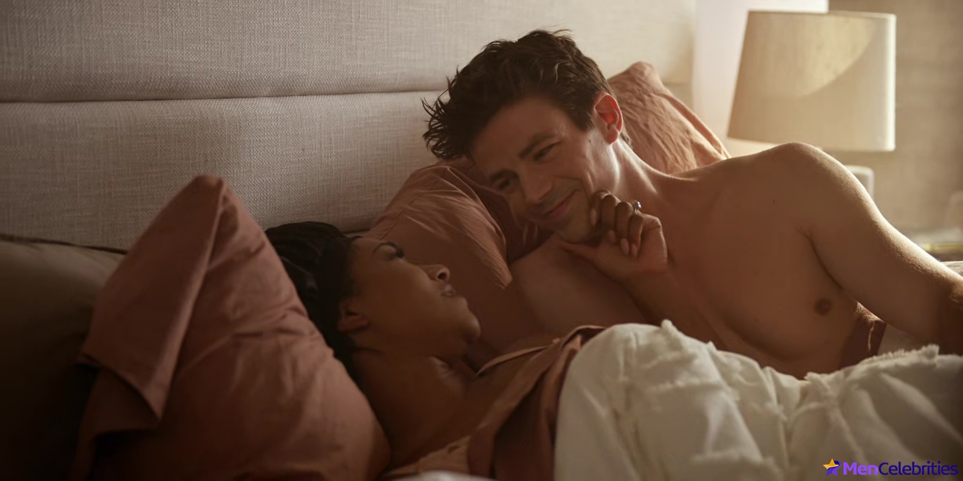 Grant Gustin shirtless and sexy in The Flash