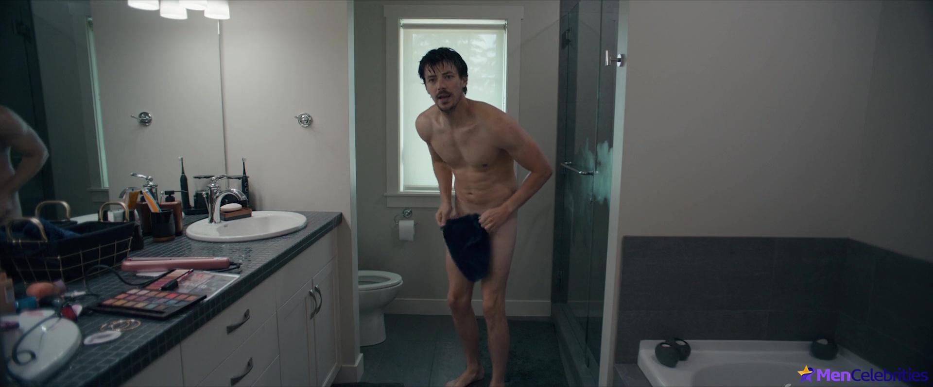 Grant Gustin nude uncensored in Puppy Love