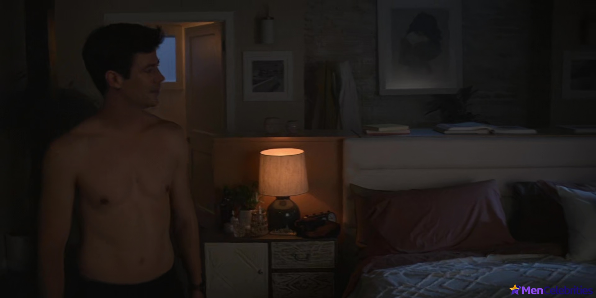 Grant Gustin shirtless and sexy in The Flash