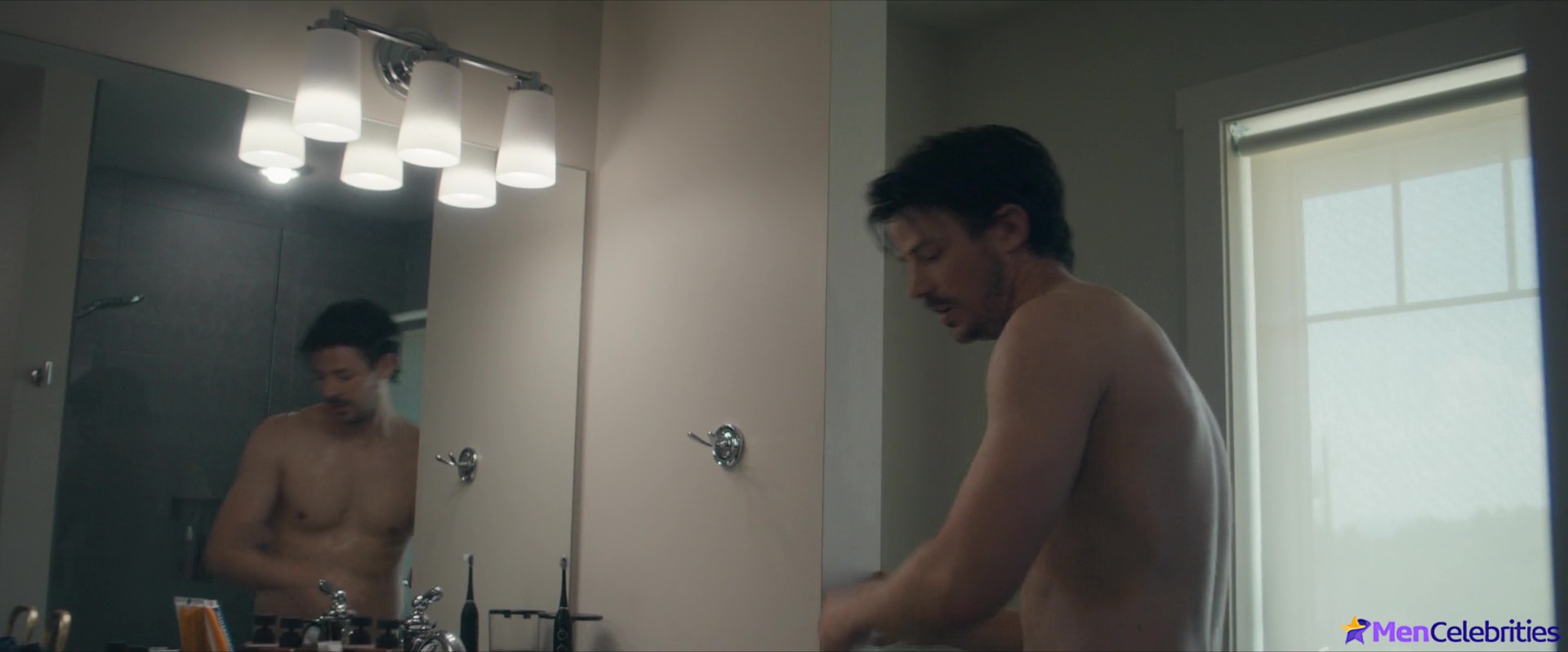 Grant Gustin nude uncensored in Puppy Love