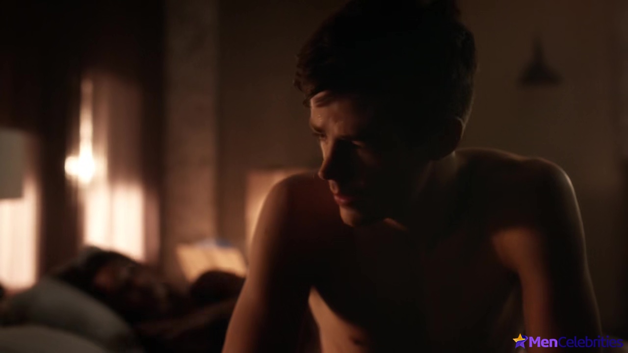 Grant Gustin shirtless and sexy in The Flash