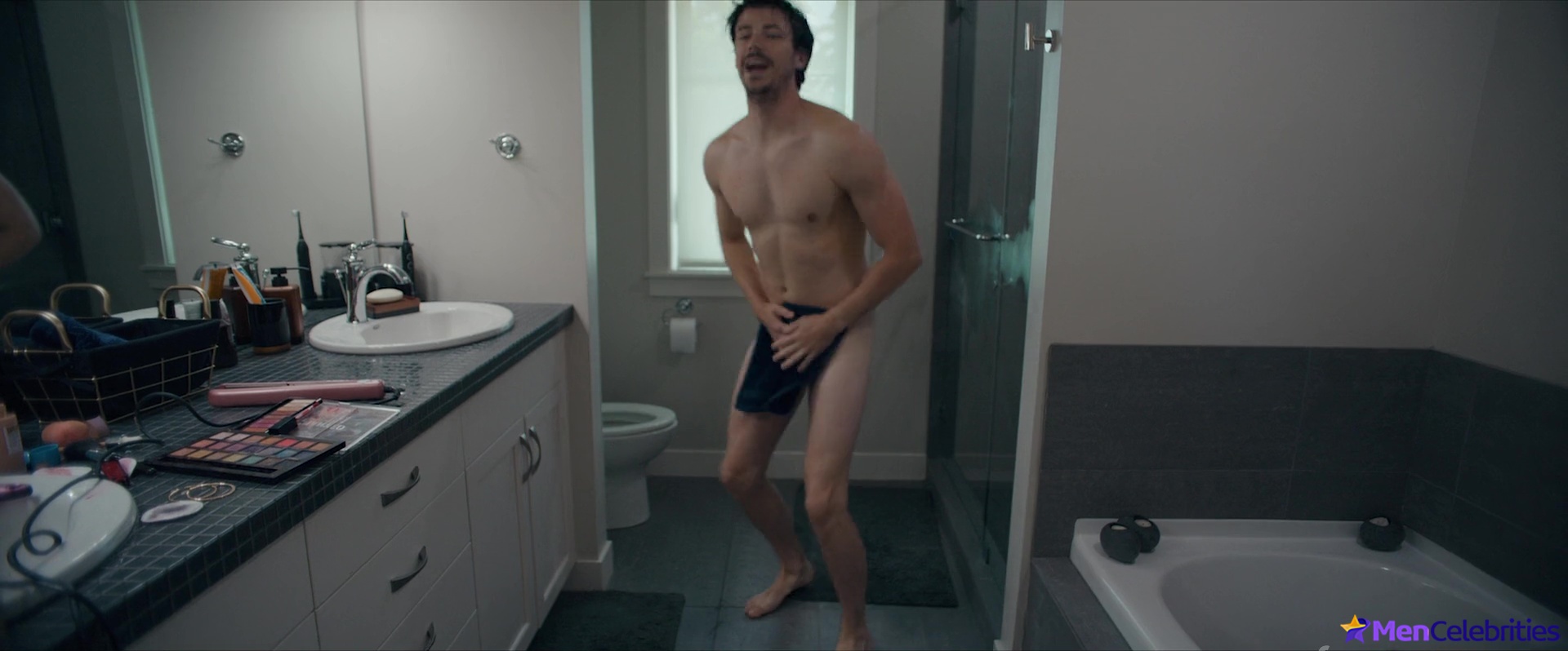 Grant Gustin nude uncensored in Puppy Love