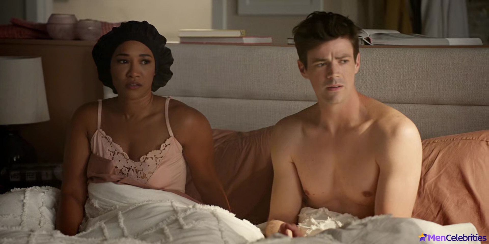 Grant Gustin shirtless and sexy in The Flash