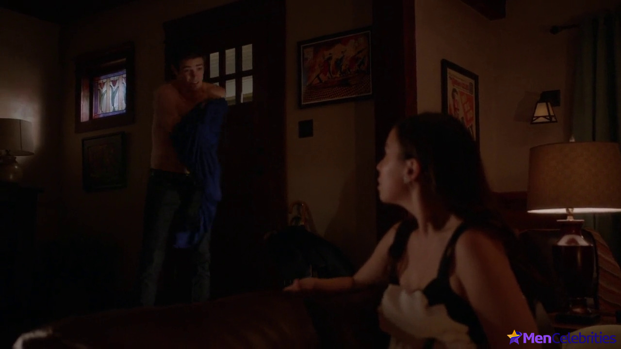 Grant Gustin shirtless and sexy in The Flash