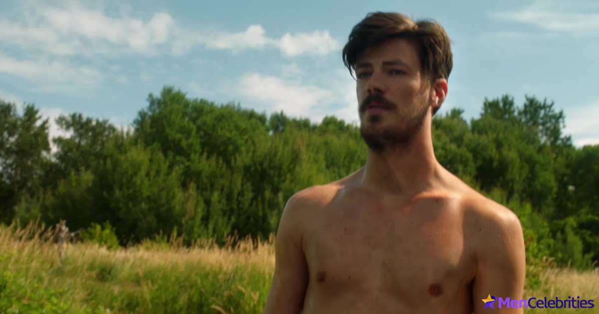 Grant Gustin shirtless and sexy in The Flash
