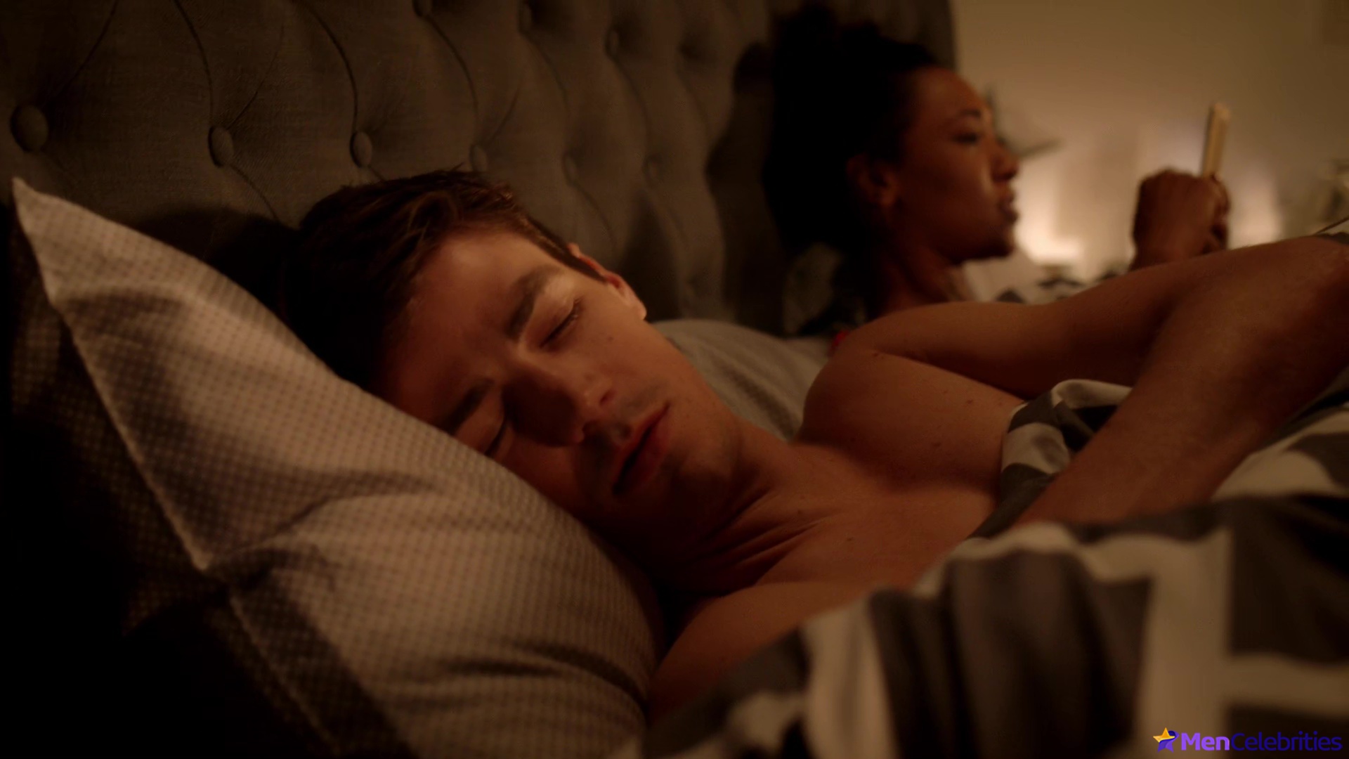 Grant Gustin shirtless and sexy in The Flash