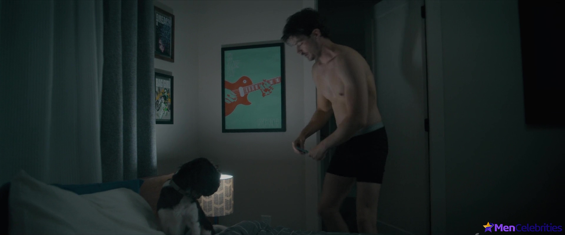 Grant Gustin nude uncensored in Puppy Love