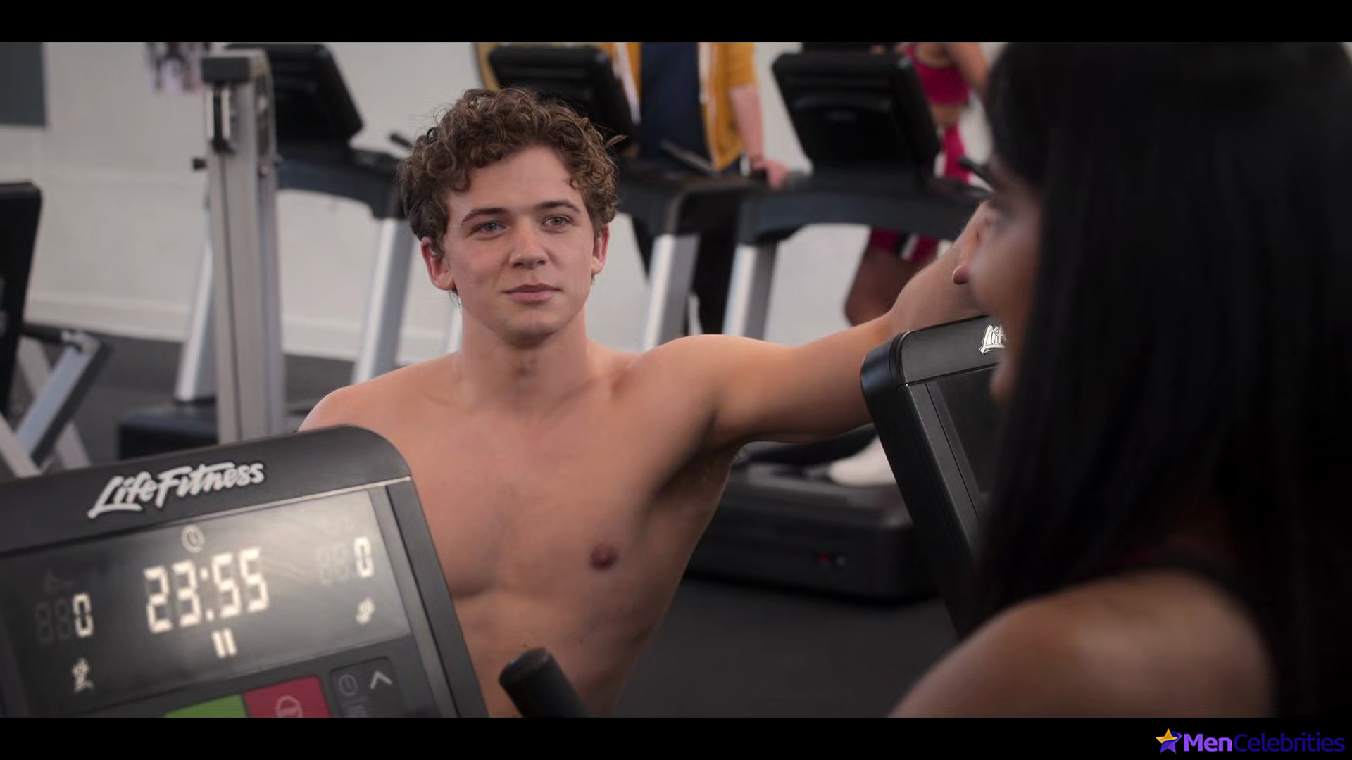 Igby Rigney shirtless in The Sex Lives Of College Girls