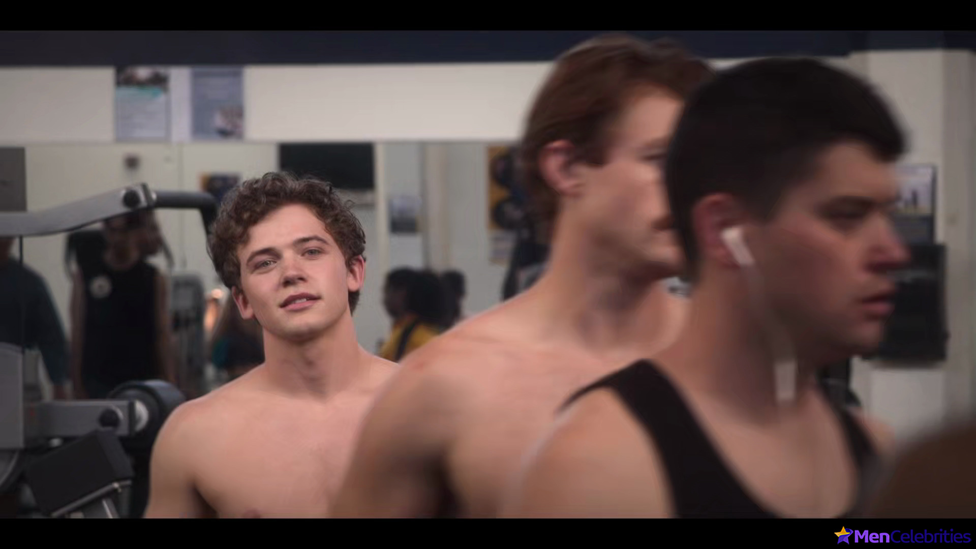 Igby Rigney shirtless in The Sex Lives Of College Girls
