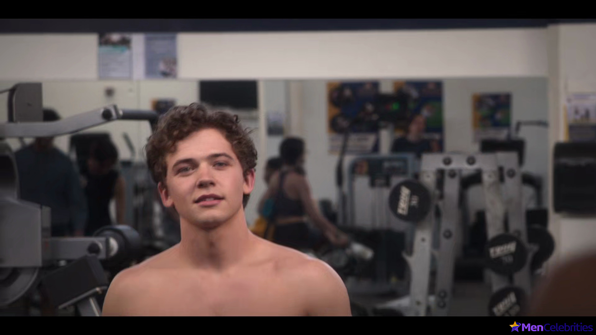 Igby Rigney shirtless in The Sex Lives Of College Girls