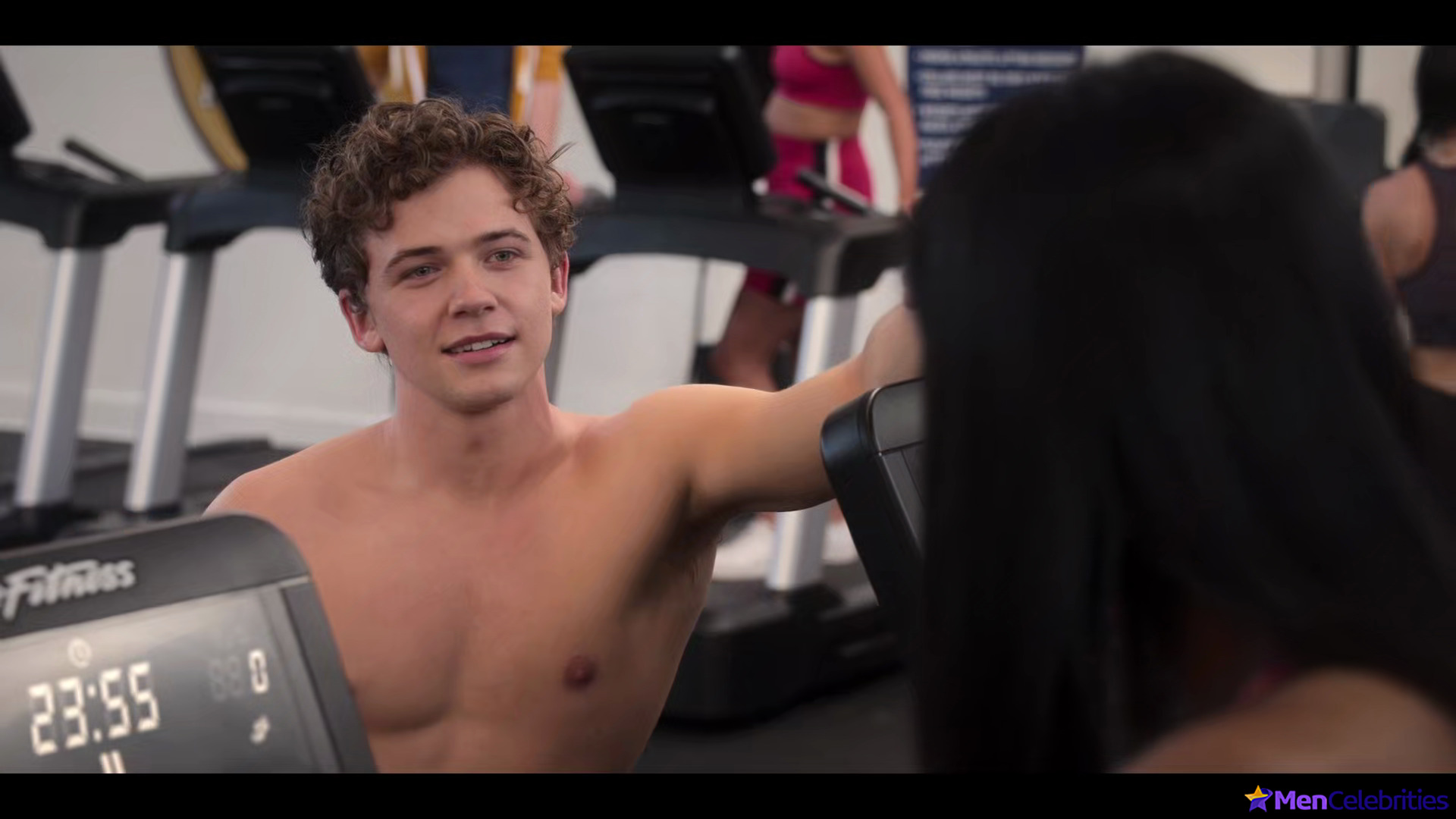 Igby Rigney shirtless in The Sex Lives Of College Girls