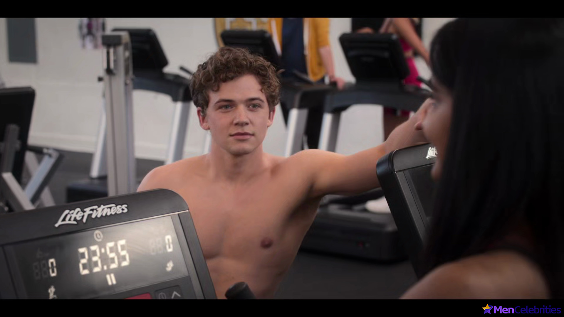 Igby Rigney shirtless in The Sex Lives Of College Girls