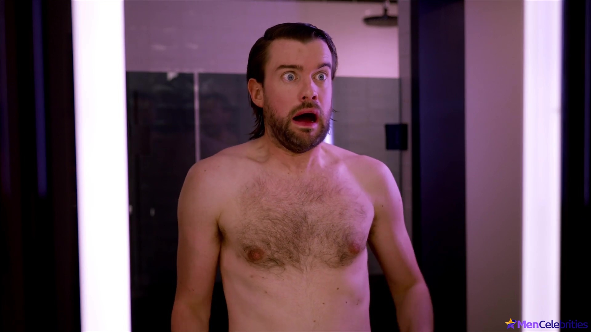 Jack Whitehall shirtless in Jack In Time For Christmas