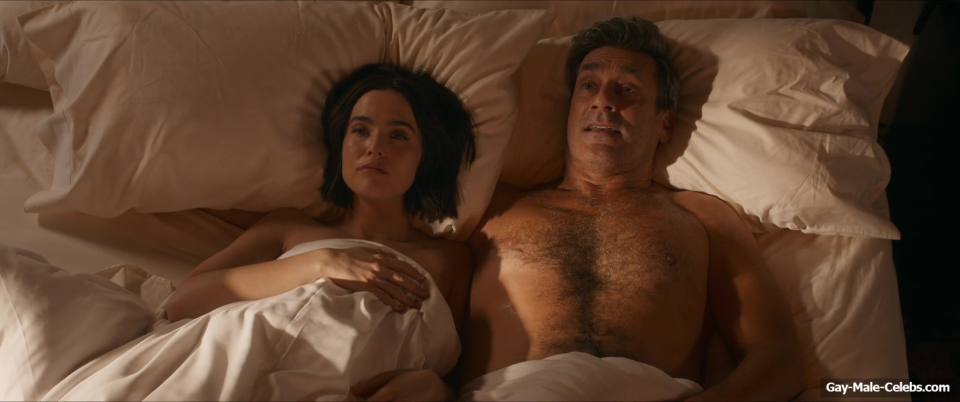 Jon Hamm Shirtless Shower Scenes in Gail Daughtry and the Celebrity Sex Pass