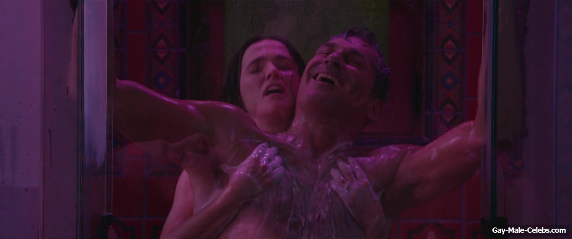 Jon Hamm Shirtless Shower Scenes in Gail Daughtry and the Celebrity Sex Pass