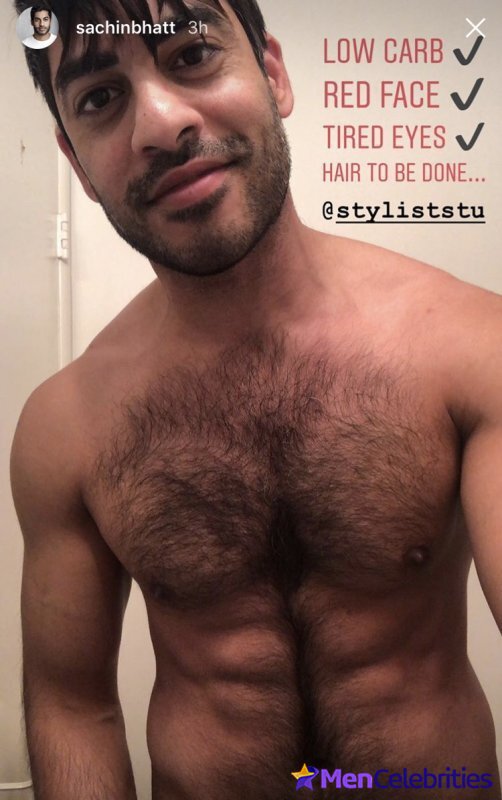 Sachin Bhatt shirtless and dick bulge photos