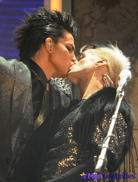 Adam Lambert hot gay kiss moments