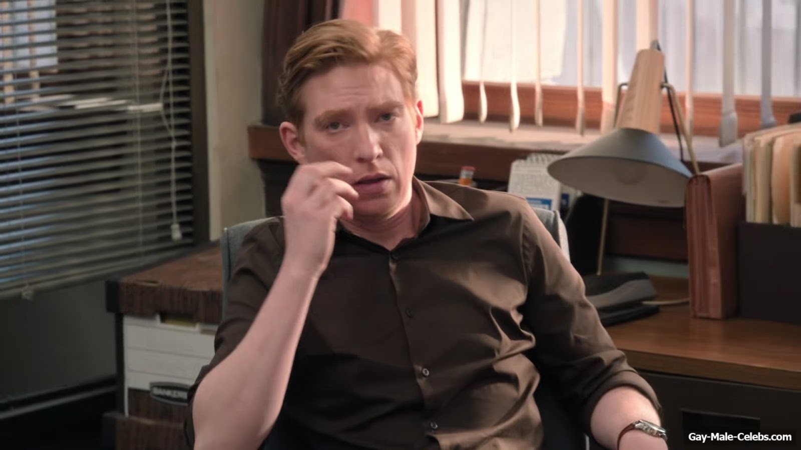 Domhnall Gleeson Bare Butt Scenes in The Paper