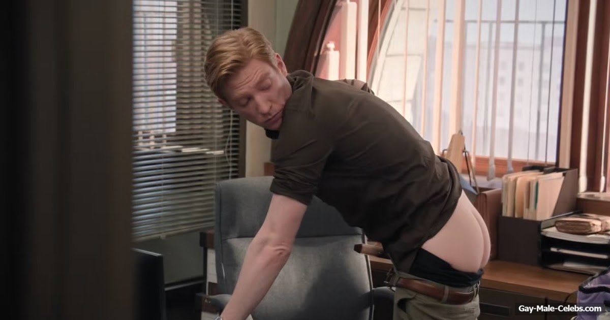 Domhnall Gleeson Bare Butt Scenes in The Paper